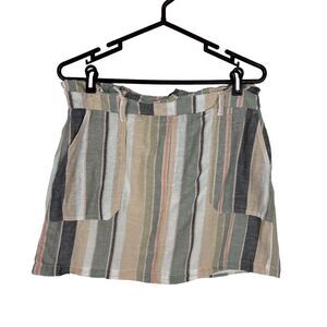 American Eagle Cotton Linen Skirt Women's Size Large Lined
